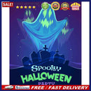5D DIY Full Drill Round Shape Halloween Rhinestone Diamond Drawing for Home