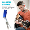 Guitar Nut Bridge Files 13 Round Files with A Flat File Bass String Groove Newly