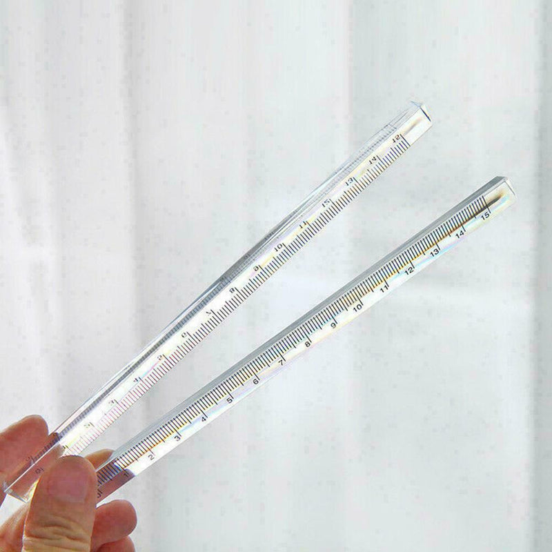 Plastic Straight Ruler Precision Double Sided Measuring Tool Best H5U5