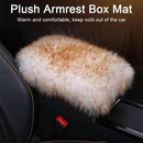 Universal Car Winter Warm Fur Plush Armrest Box Cover Mat Soft Furry Pad Cushio#