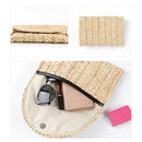 Women Corn Skin Clutch Straw Woven Female Wallet Casual Purse Cosmetic Handbags