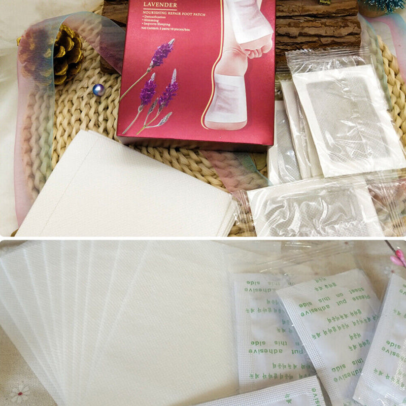 Anti-edema Lavender Foot Pad Stress Relieve Feet Treatment Body Toxins Clea