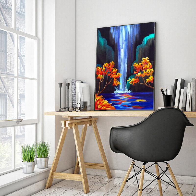 Art Hand Painted Oil Paint By Numbers Digital Scenery Drawing Canvas Home Decor