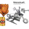 Motorcycle Chicken Grill Stainless Steel BBQ Stand Chicken Turkey Roasting Rack