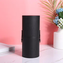 Simple Leather Makeup Brush Holder Cup Travel Cosmetic Pens Storage Organiz