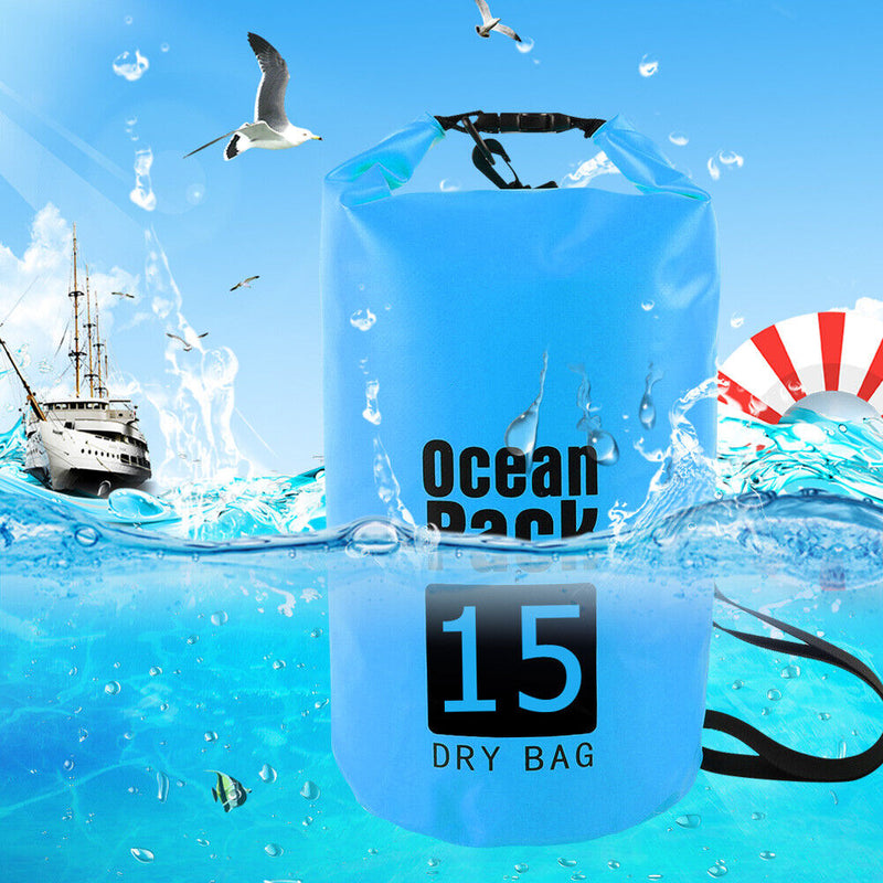 #A Waterproof Dry Bag Pack Sack Swimming Rafting Kayaking River Trekking Floatin