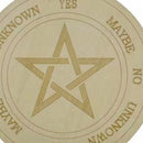 Wooden Divination Pendulum Board Metaphysical Altar Art Ornaments (A 25cm) Newly