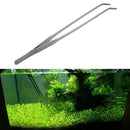 Universal 27CM Aquarium Plant Shrimp Reef Tank Straight Tweezer  Crooked