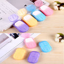 Bath Scented Portable Soap Flakes Washing Hand Paper Foaming Slice Sheets