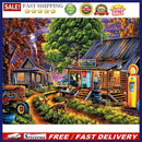 5D DIY Full Drill Round Shape Mountain Water Rhinestone Diamond Drawing for Home