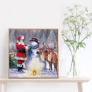 Santa Claus 5D DIY Full Round Drill Diamond Painting Manual Decor Artwork C