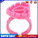 100pcs Heart Eyelash Extension Glue Ring Holder Eyelash Glue Cup (Rose Red)