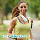 #A Portable Air Cooler Fan Hands Free Wearable Bladeless Fan for Home Office Tra