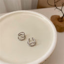 Earrings Geometric Heart Clip Earrings C-shape Ear Clip Aesthetic Jewelry