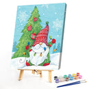 Gnome Gift Oil Paint By Numbers DIY Coloring Christmas Picture for Adults Chi