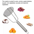 Household Steel Potato Press with Handle Steel Masher.