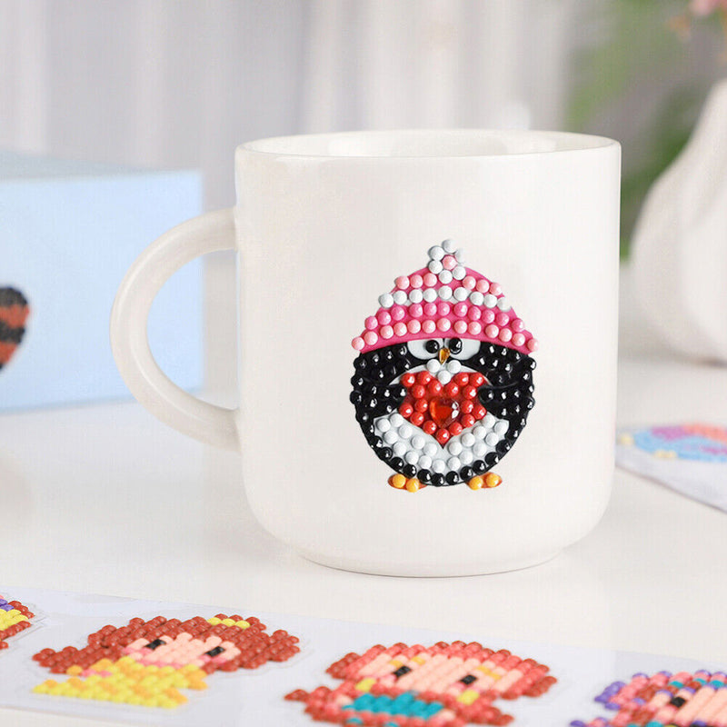 1 Set Diamond Painting Animals Cross Stitch Book Stickers 5D Mosaic Kit Craft