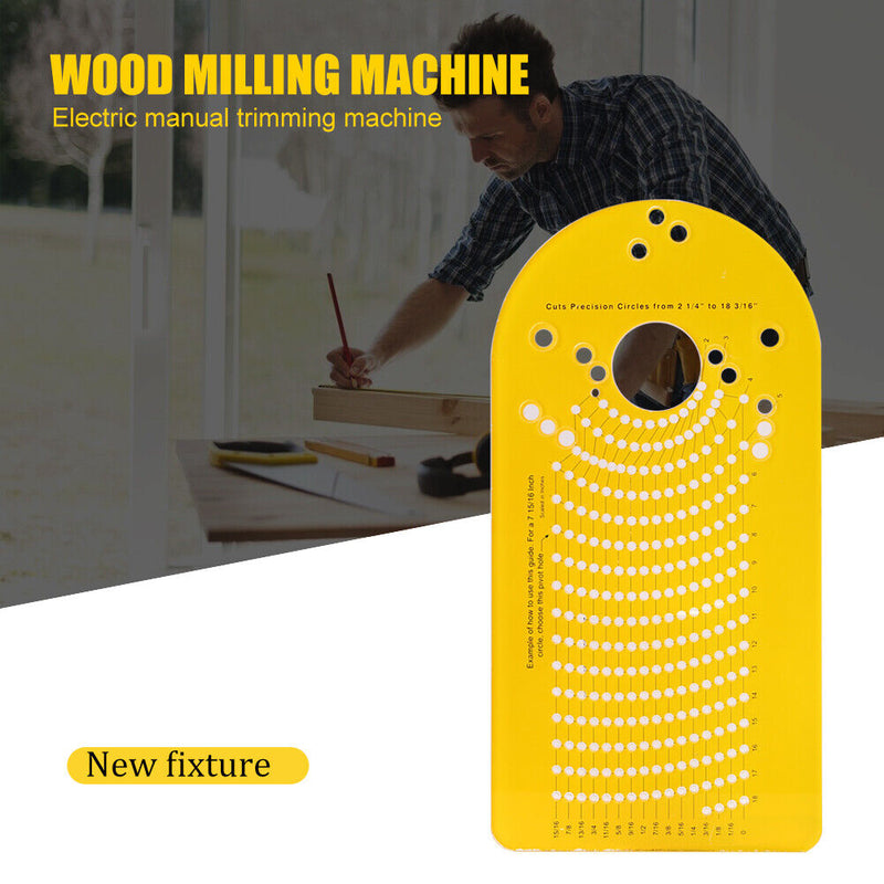 Electric Hand Trimmer Wood Router Woodworking Milling Circle Cutting Jig Newly