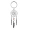Wind Chimes Pink Green Feather Dream Catcher Keychain Buckle Pendant Keyring