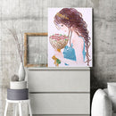 Special-shaped Diamond Painting Flower Girl DIY Mosaic Kit for Bead Art