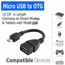 Android Tablet Phone OTG Adapter Micro USB Cable Male Host to USB 2.0 Female
