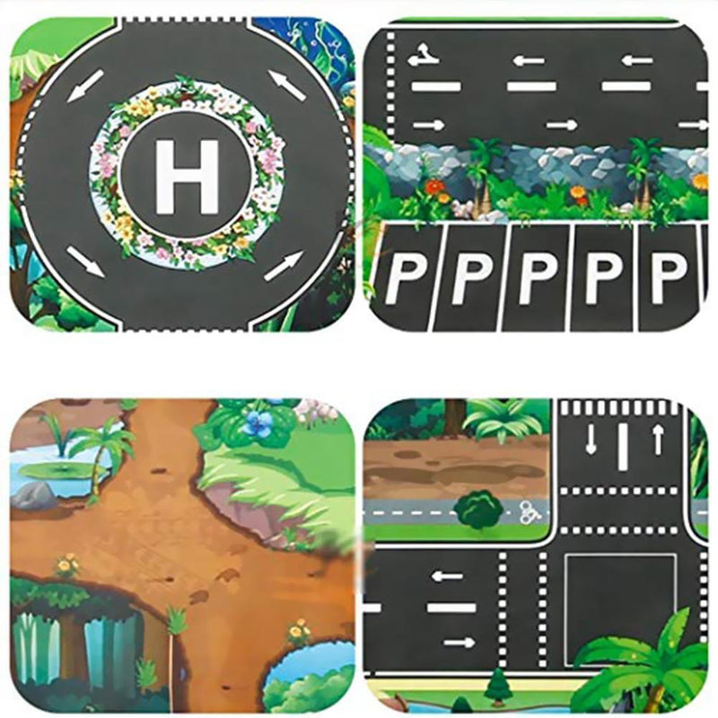 Kids Baby Play Mat Pad Dinosaur Traffic Kids Chidren Climbing Game Floor Ca