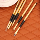 5pcs Portable Eye Makeup Brushes Set Eyeshadow Eyeliner Brush (Golden)
