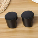 Public Toilet Black Bathroom Round Shape Plastic Knob Handle Partition Handle