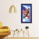 5D DIY Diamond Painting American Flag Eagle Full Drill Rhinestone Mosaic Art Kit