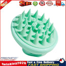 Silicone Head Body Massage Brush Hair Washing Clean Comb Hair Care (Green) Newly