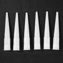 6pcs Caulking Nozzle Plastic Glass Glue Nozzle Structural Glue Mouthes