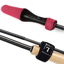 2pcs Fishing Rod Covers Pole Glove Protector+Tie Wrapping Band Belt (Red) Newly