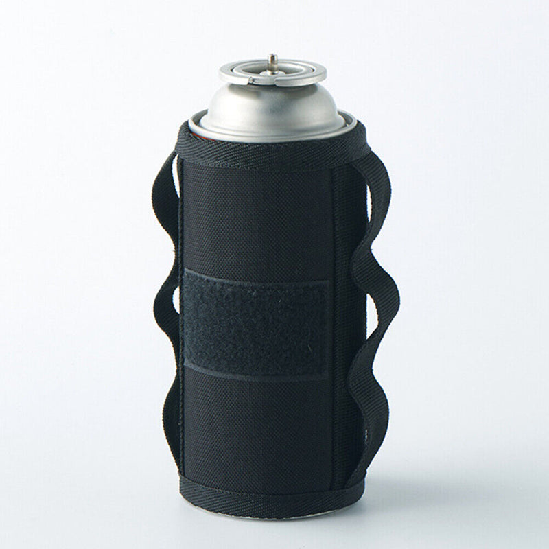 Outdoor Gas Canister Protective Cover MOLLE System Adhesive Gas Tank Wrap Bags