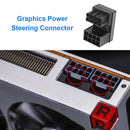 ATX 8Pin 6Pin Female to 8Pin 6Pin Male 180 Degree Angle Adapter for Desktops GPU