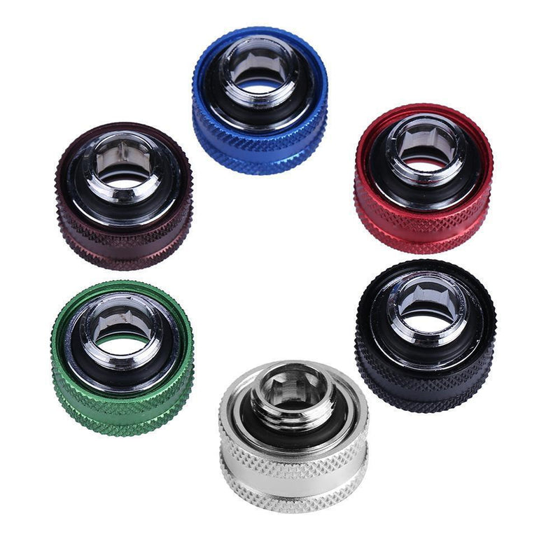 G1/4 Thread Rigid Tube 14mm Hard Tube Extender for PC Water Cooling(Black)