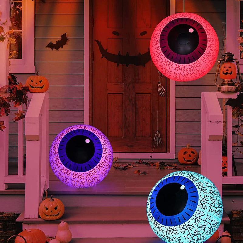 Eyeball Remote Control with Built-in Battery Powered RGB Color Changing