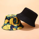 Anti-UV Foldable Double-Sided Bucket Hat Beach Cap Sun Hat Fisherman Cap