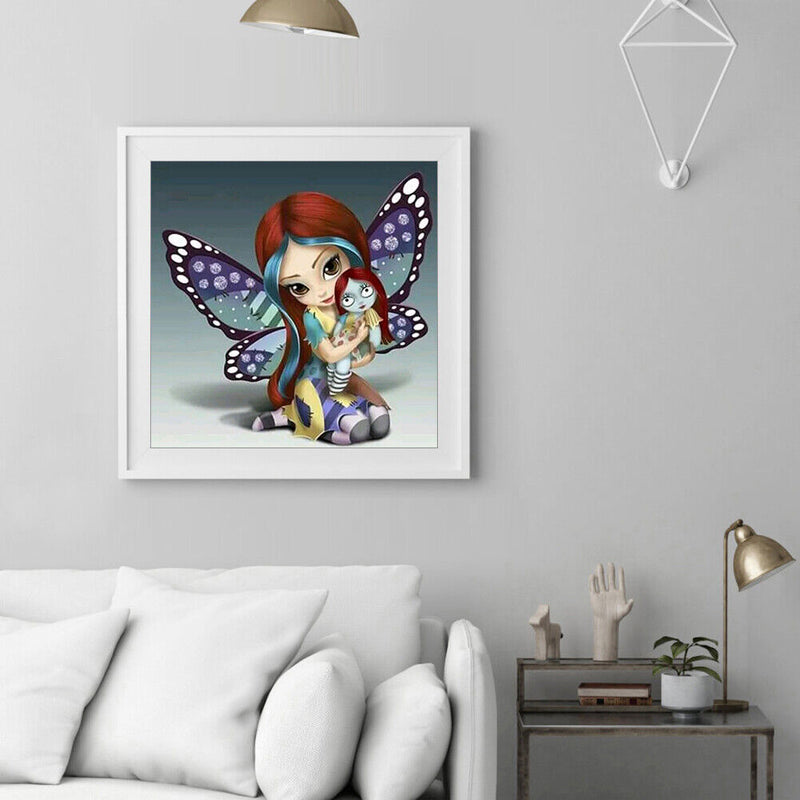5D Diamond Painting Elf Girl Full Round Drill Mosaic Cartoon DIY (A2073) Newly