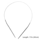 Stainless Steel Circular Knitting Needles Crochet Pins Needlework (Size 8) Newly