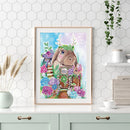 5D DIY Rabbit Partial Special Shape Drill Diamond Painting Picture (YX305) Newly