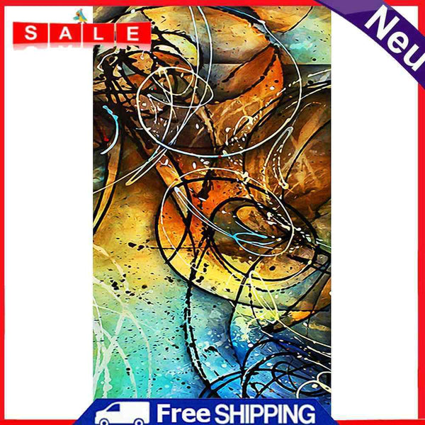 Abstract Line Oil Paint By Numbers Canvas DIY Picture Art Home Decoration Gift