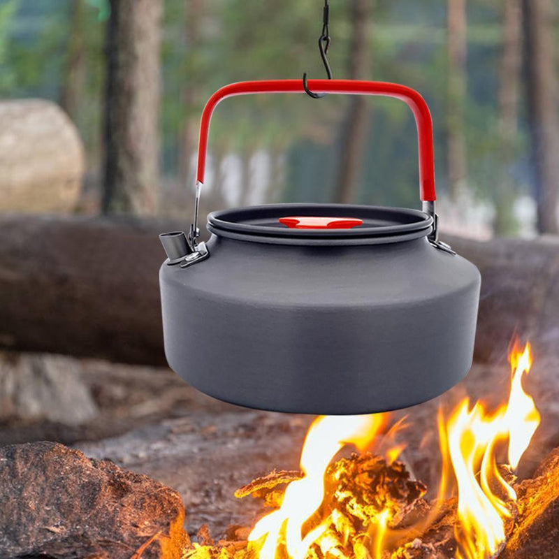 Portable Outdoor Teapot Water Bottle Camping Cooking Picnic Kettle Pot Cook