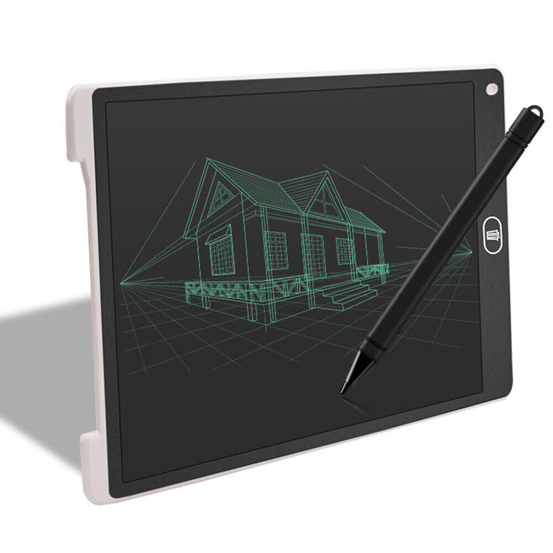 12 inch Digital LCD Writing Tablet Electronic Drawing Pads Board (White)
