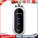 Mini Air Purifier USB Personal Wearable Hanging Necklace Fresher (White)