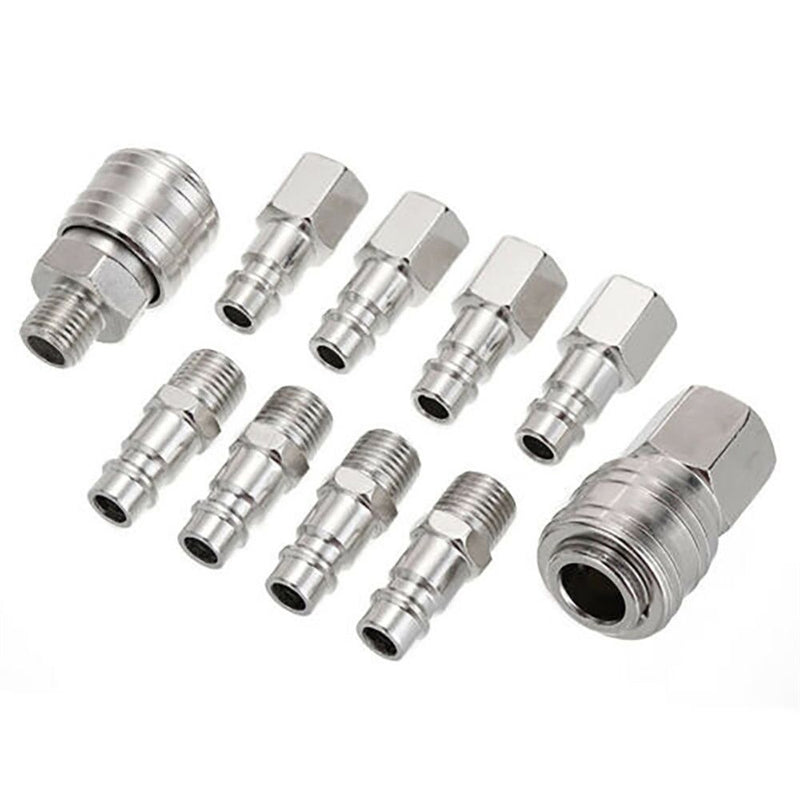 Euro 1/4''BSP Air Compressor Connector Pneumatic Fitting Air Line Fitting Hose