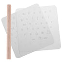 DIY Leather Punch Alphabet Letter Number Stamper Set Plastic Leather Tool Newly
