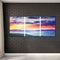 3 Panels Sunrise Oil Paint By Numbers Kits Canvas Wall DIY Gift for Adults Child