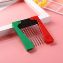 Foldable Metal Wide Teeth Salon Comb Afro Detangle Comb Hair Styling Tools Newly
