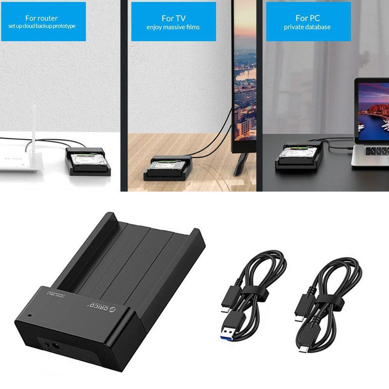ORICO 6518C3-G2 2.5/3.5 inch SATA 10Gbps USB 3.1 Gen2 Type-C HDD Dock (EU)