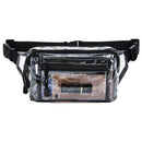 Korean PVC Waterproof Fanny Packs Multi-pocket Zipper Travel Messenger Bags